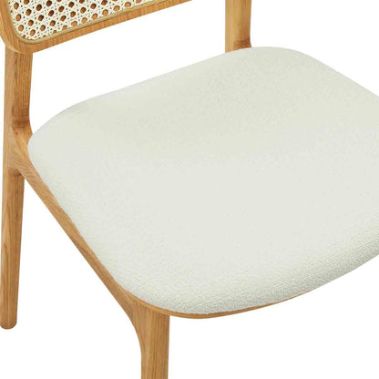 Flair Rattan Fabric Dining Chair