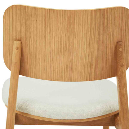 Flair Rattan Fabric Dining Chair