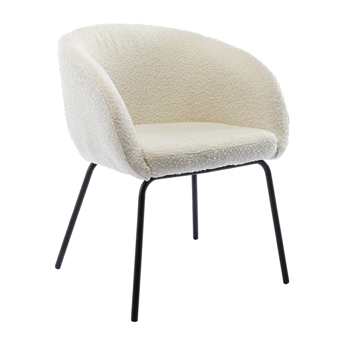 Avalon Boucle Dining Arm Chair
