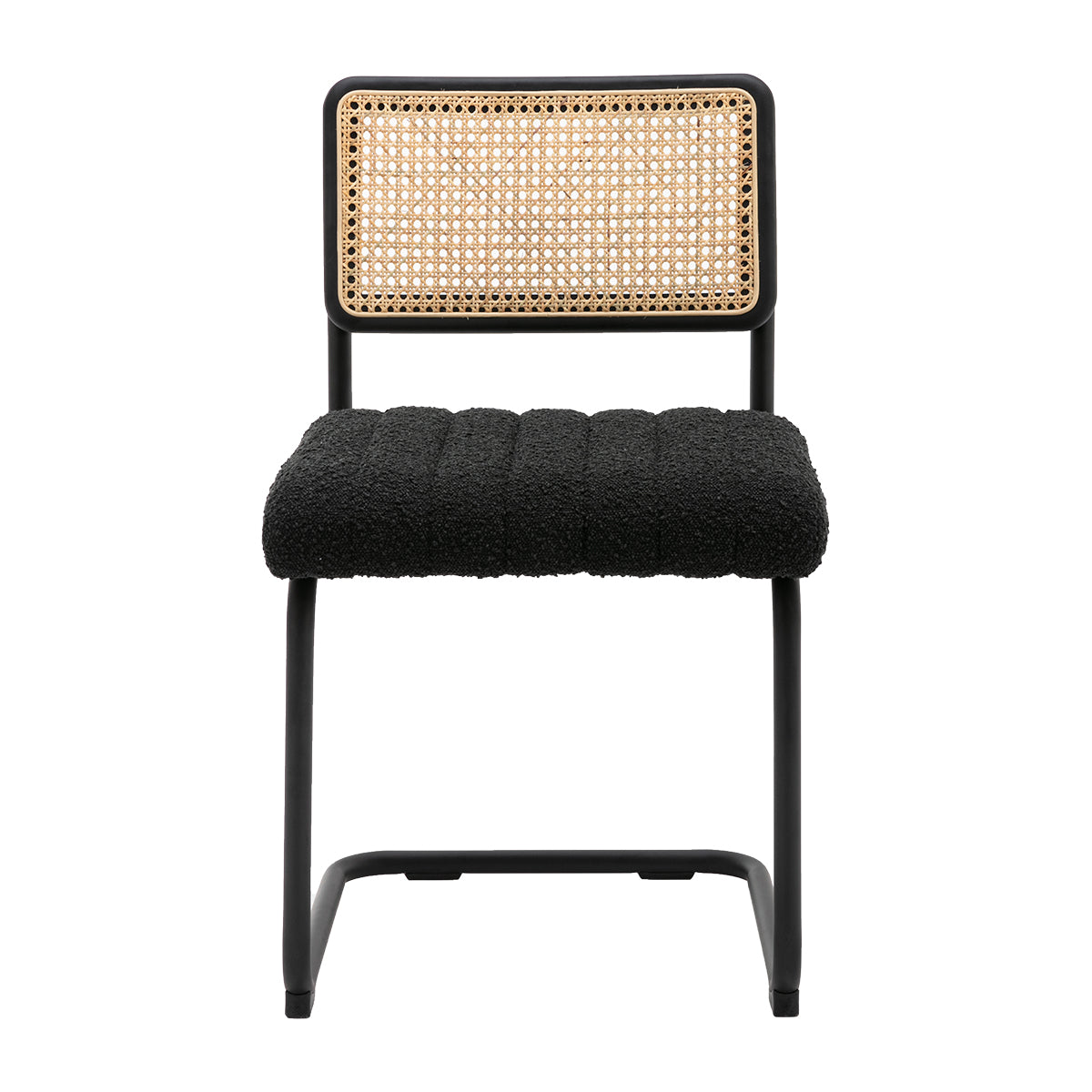 Blake Rattan Boucle Dining Chair
