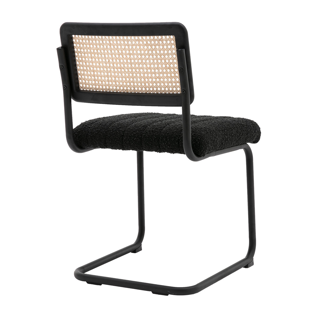 Blake Rattan Boucle Dining Chair