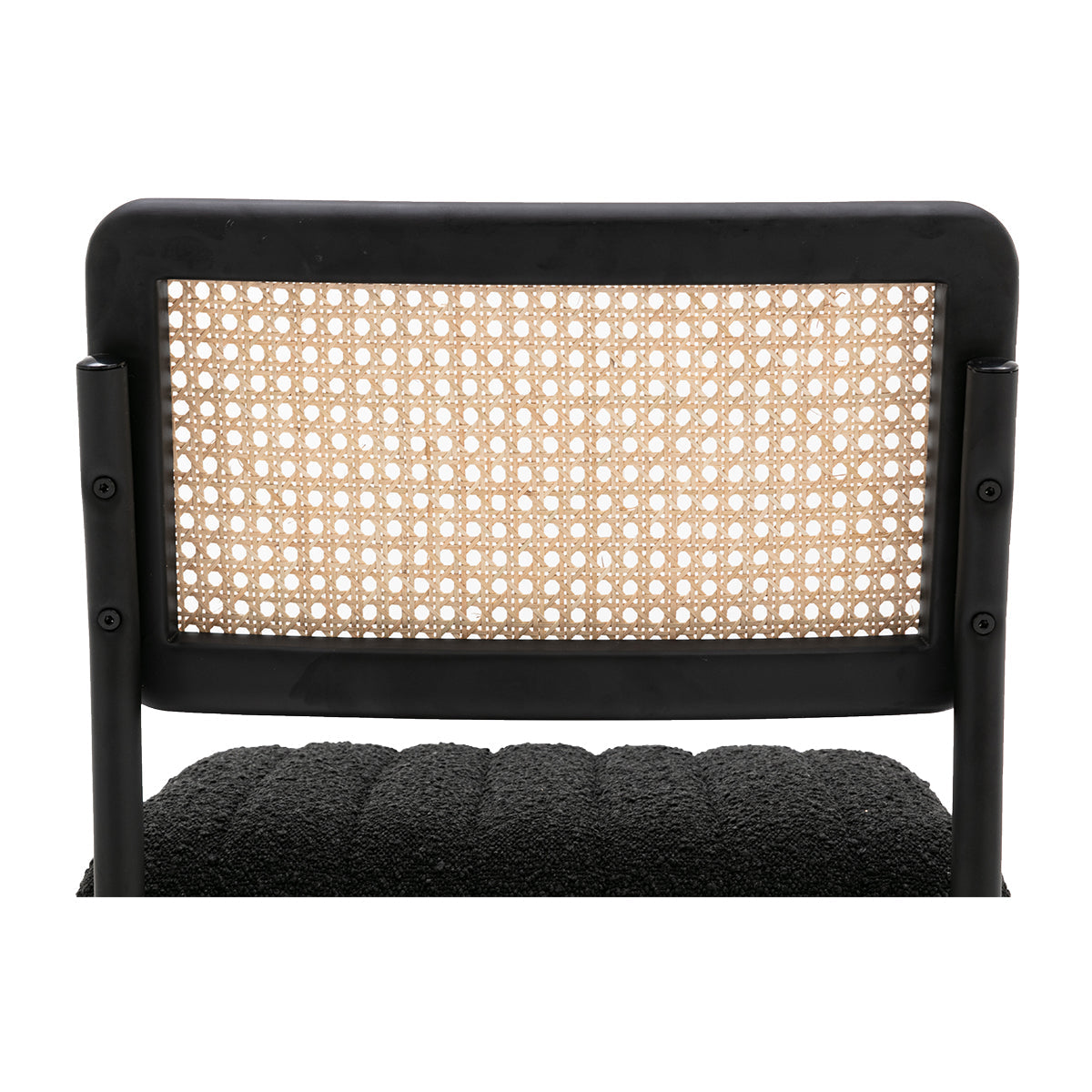 Blake Rattan Boucle Dining Chair