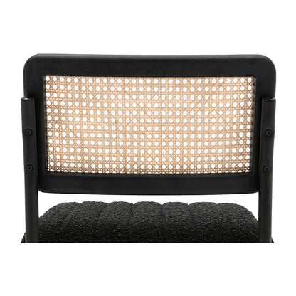 Blake Rattan Boucle Dining Chair
