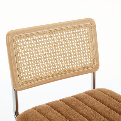 Blake Rattan Fabric Dining Chair