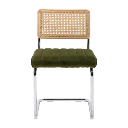 Blake Rattan Fabric Dining Chair