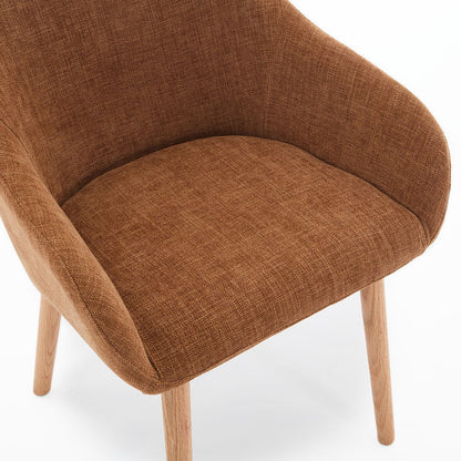 Chloe Fabric Dining Arm Chair