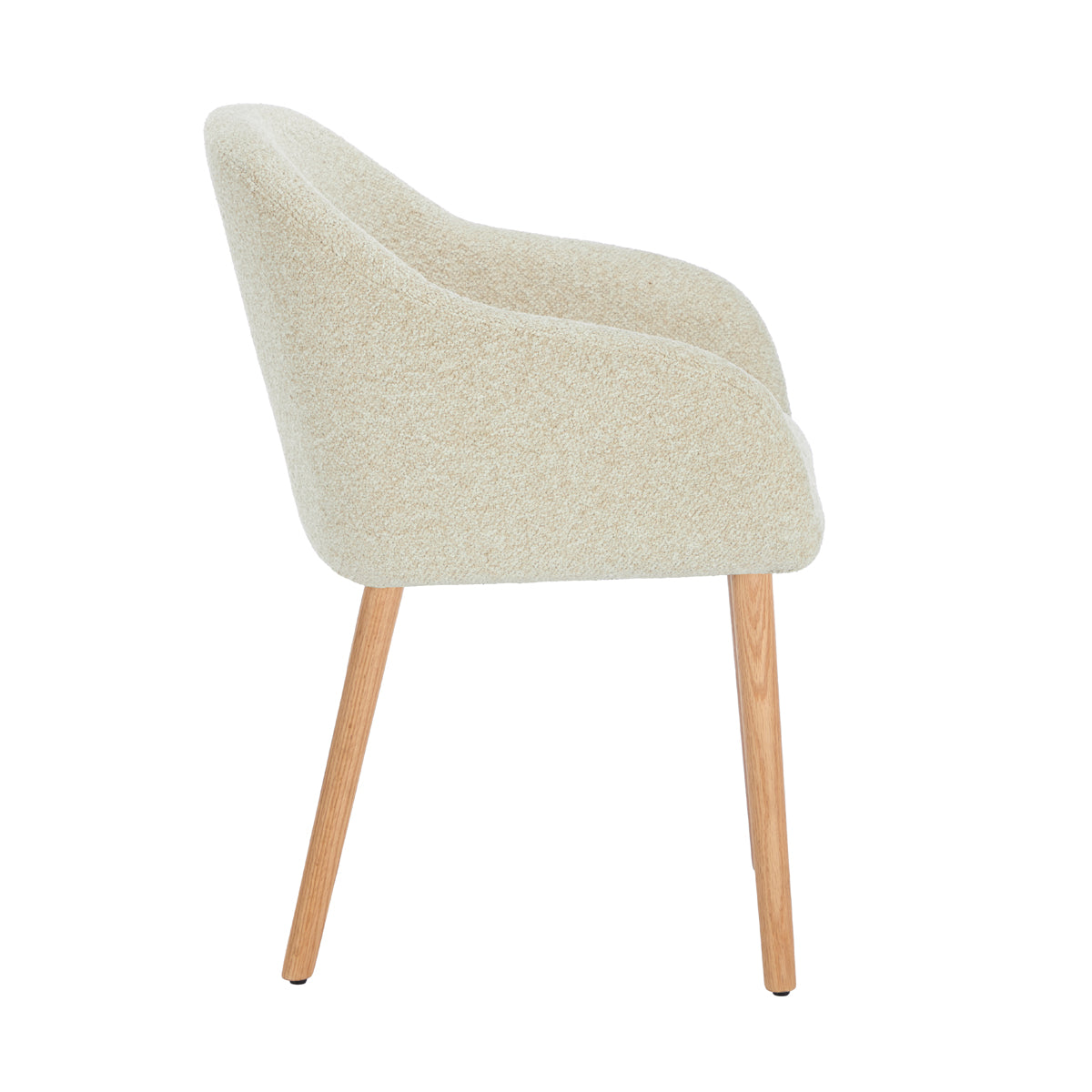 Chloe Boucle Dining Arm Chair