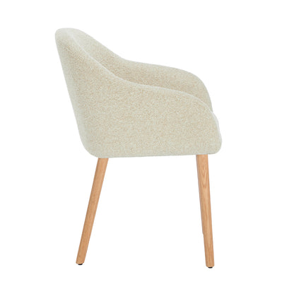 Chloe Boucle Dining Arm Chair