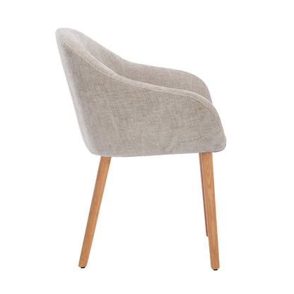 Chloe Fabric Dining Arm Chair