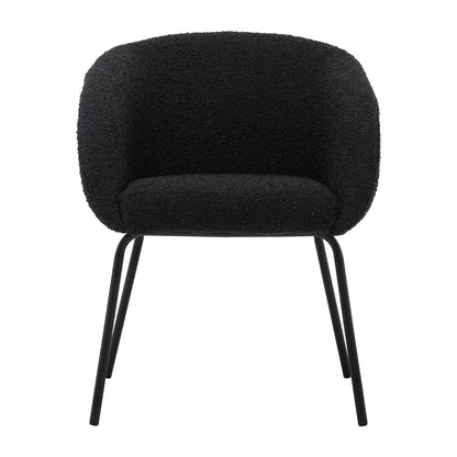 Avalon Boucle Dining Arm Chair