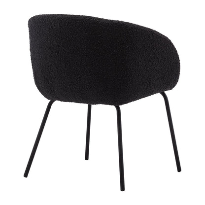 Avalon Boucle Dining Arm Chair