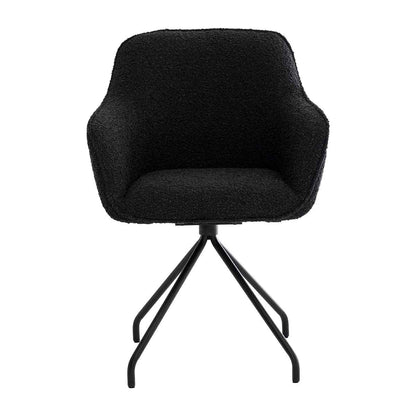 Levi Swivel Boucle Dining Arm Chair