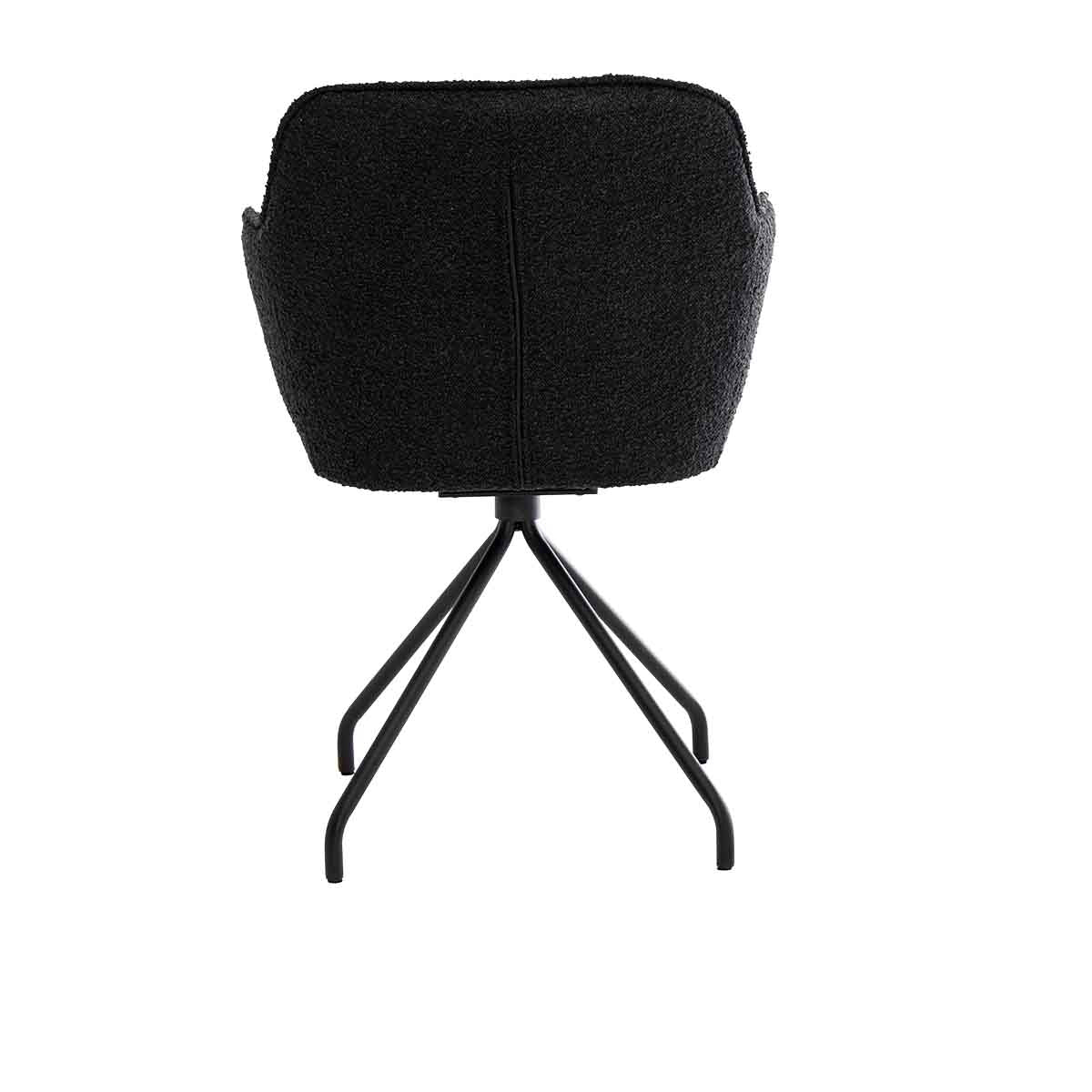 Levi Swivel Boucle Dining Arm Chair