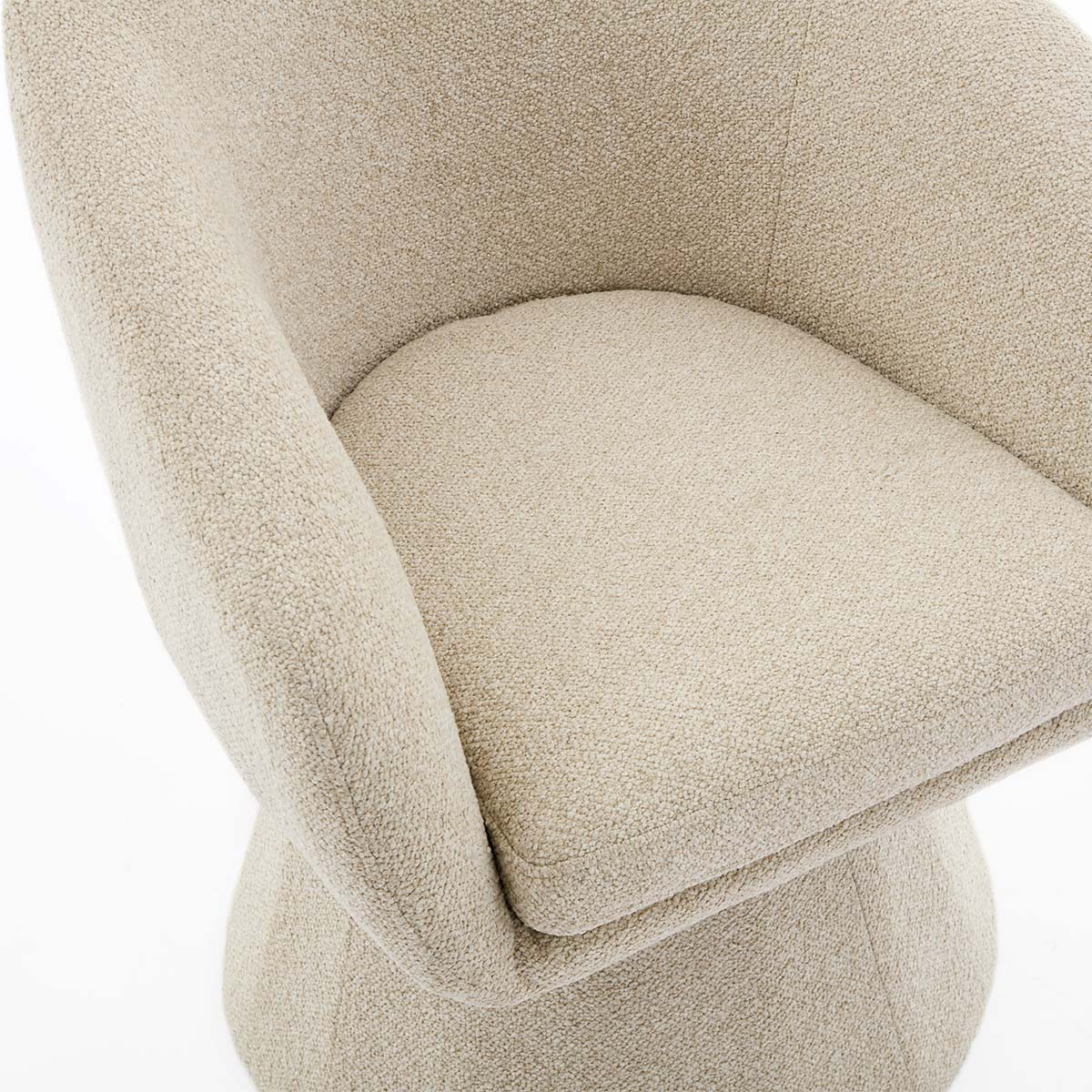 Podium Fabric Swivel Dining Chair