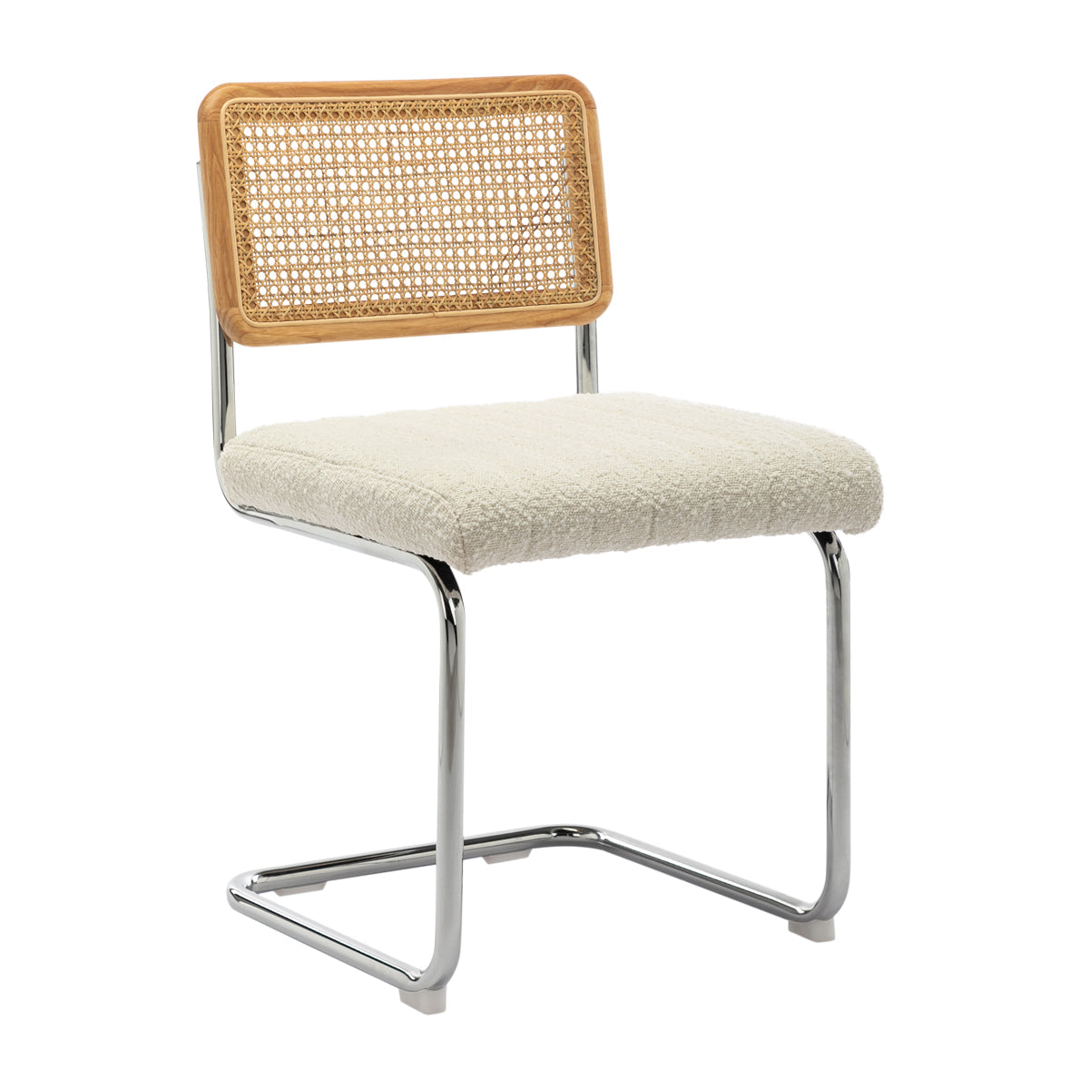 Blake Rattan Boucle Dining Chair