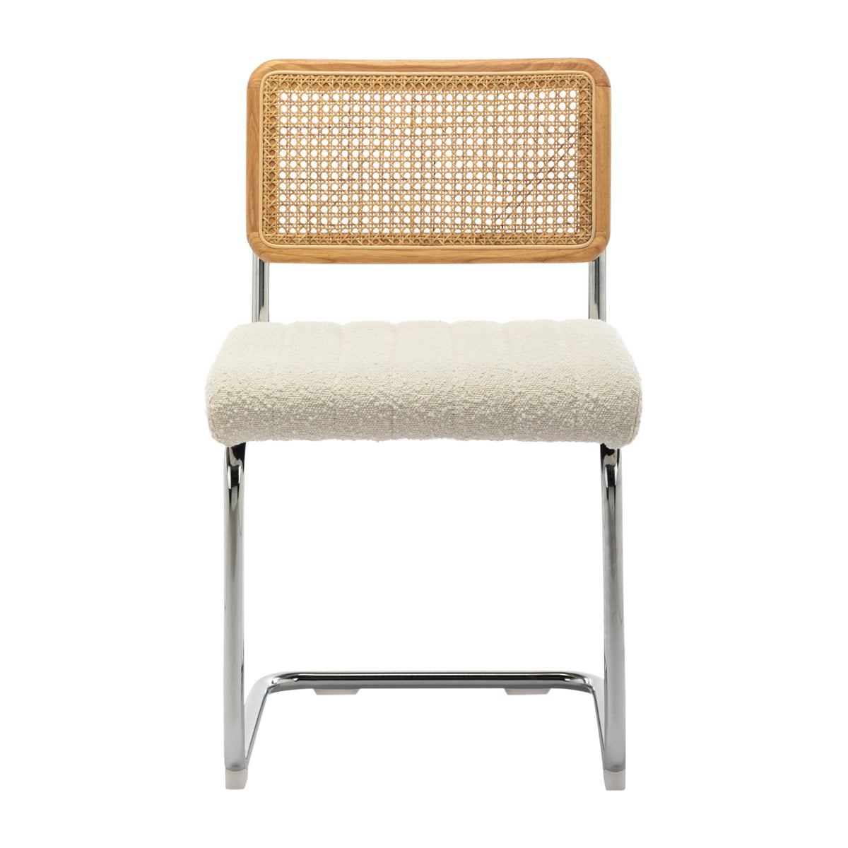 Blake Rattan Boucle Dining Chair