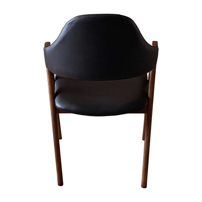 Sergio Leather Dining Chair (Walnut)