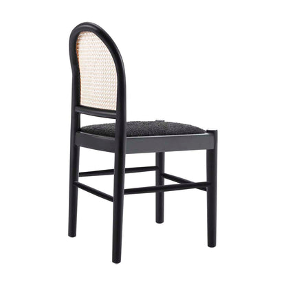 Capri Rattan Boucle Arch Dining Chair