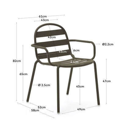 Joncols Outdoor Dining Arm Chair