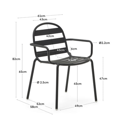 Joncols Outdoor Dining Arm Chair