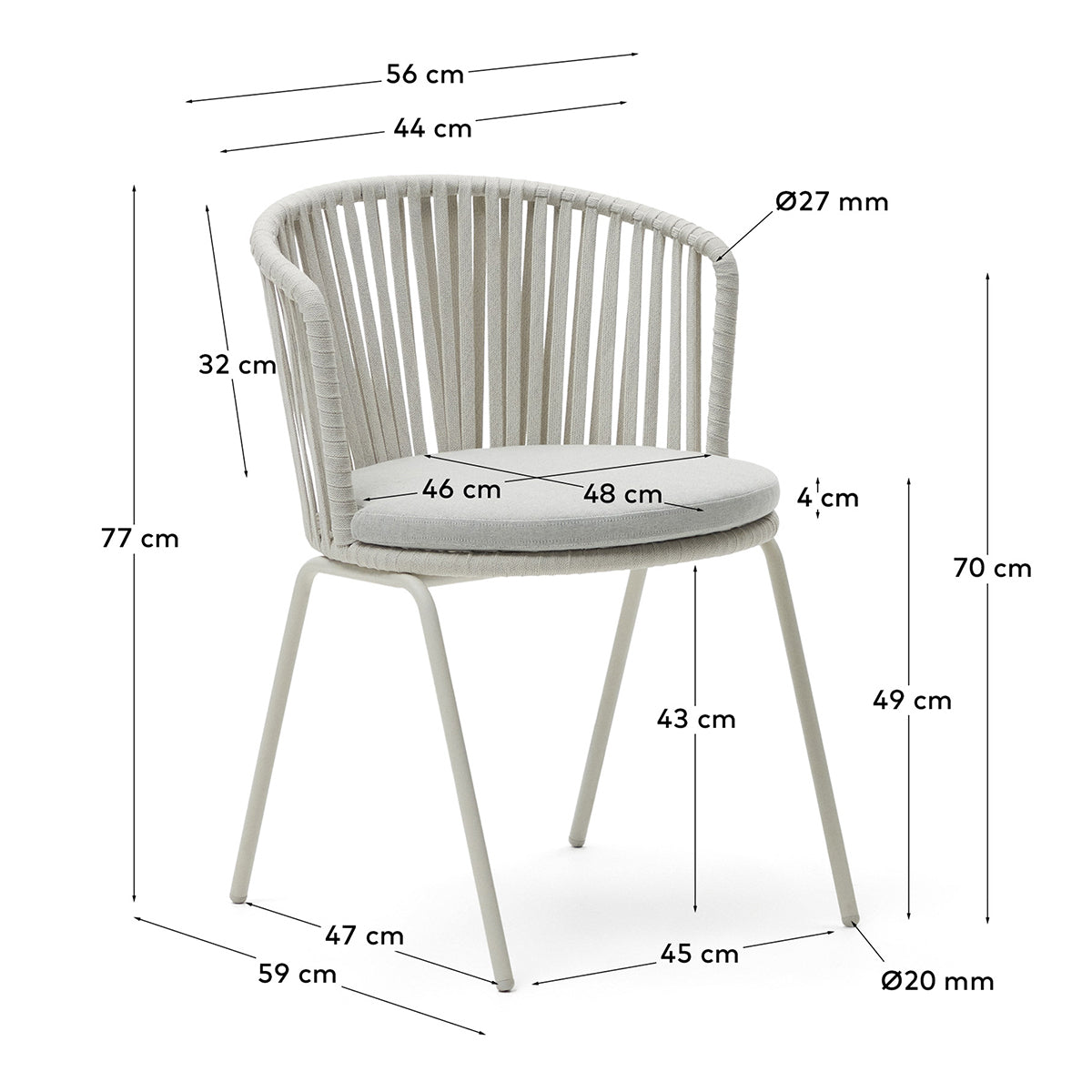 Saconca Outdoor Dining Chair