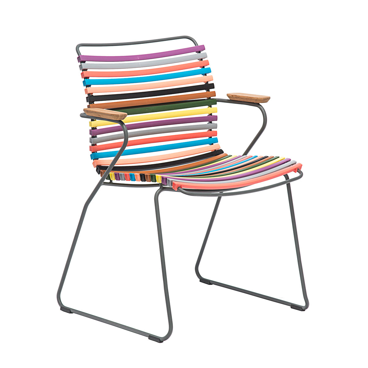 Click Outdoor Dining Chair with Armrest