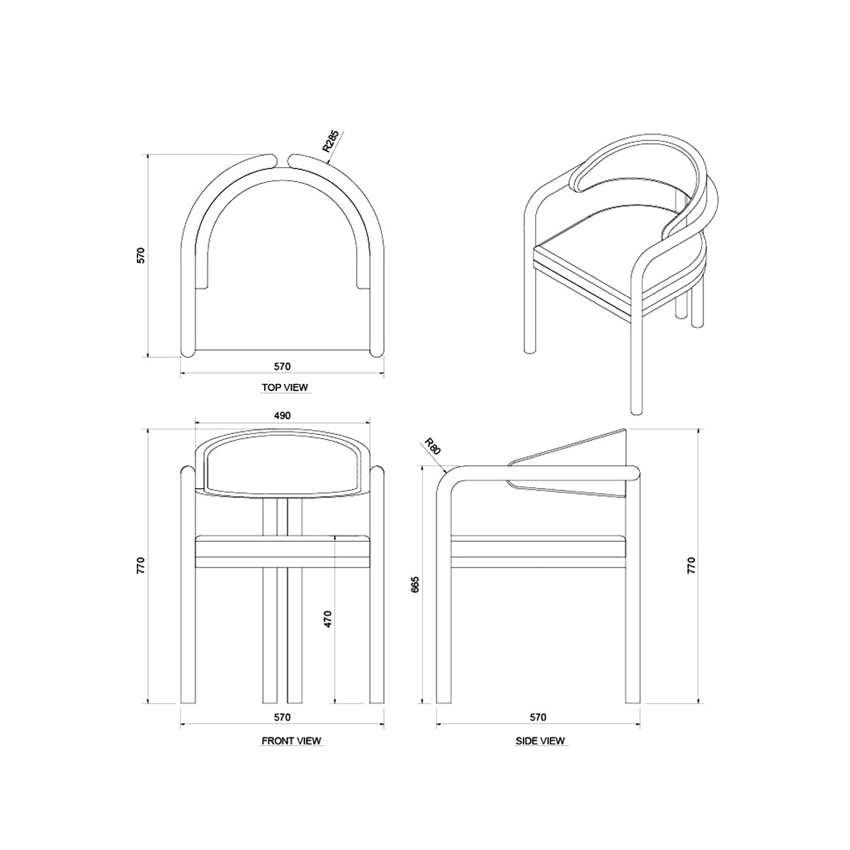 Palermo Fabric Dining Chair