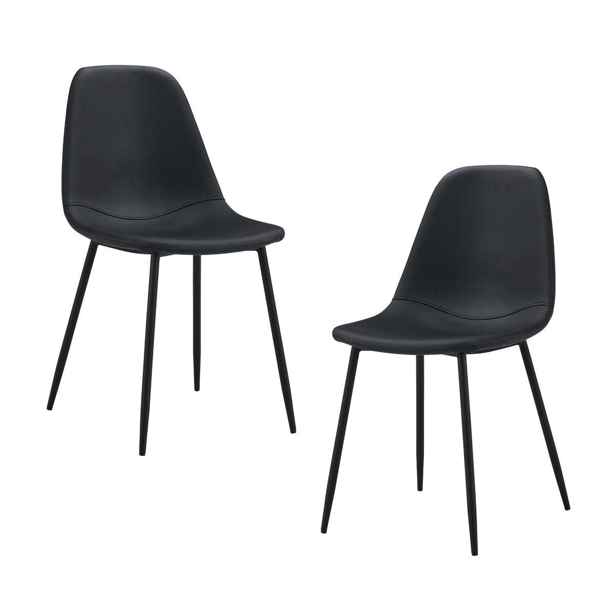 Luca Leatherette Dining Chair  (Set of 2)