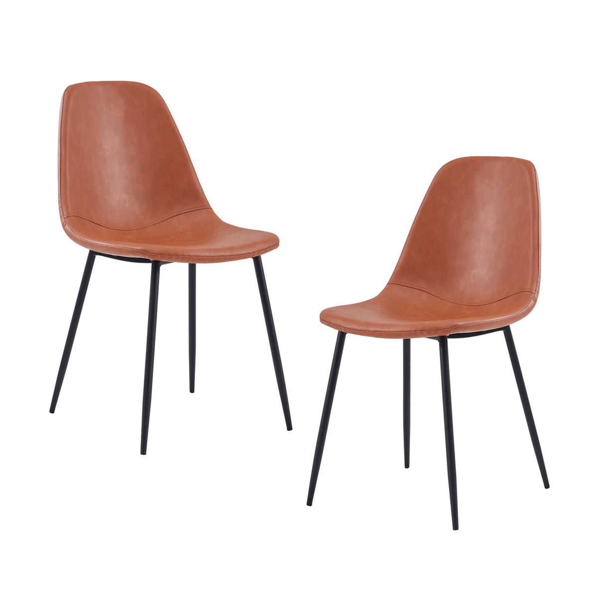 Luca Leatherette Dining Chair  (Set of 2)