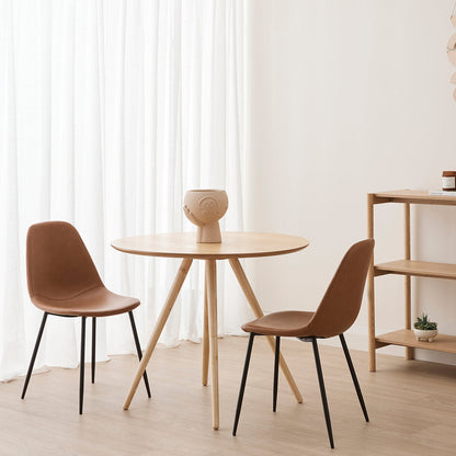 Luca Leatherette Dining Chair  (Set of 2)