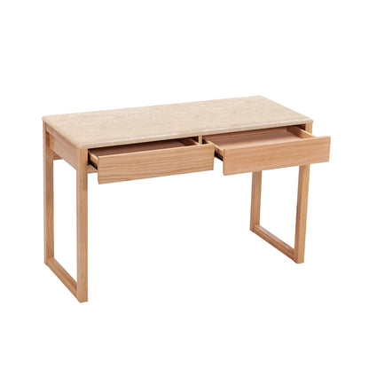 Avalon Desk (Oak, Travertine)