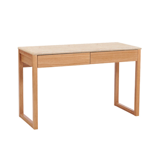 Avalon Desk (Oak, Travertine)