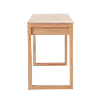 Avalon Desk (Oak, Travertine)
