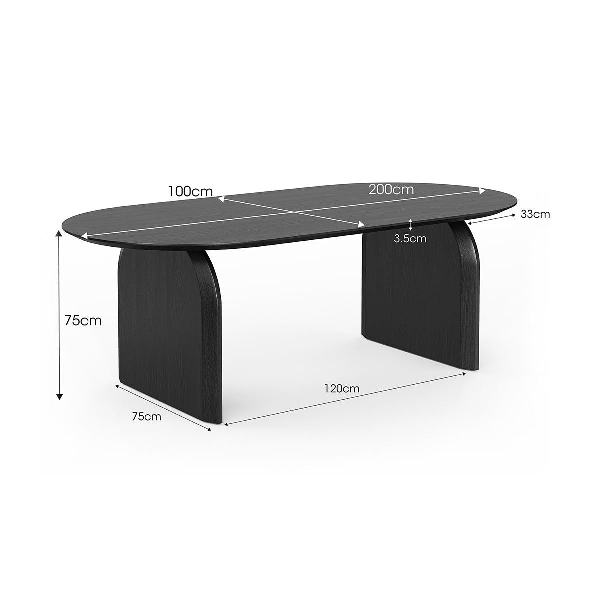 Clover Oval Oak Dining Table