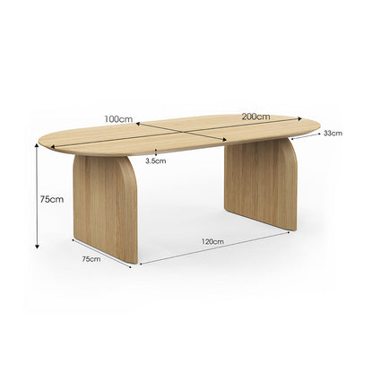 Clover Oval Oak Dining Table