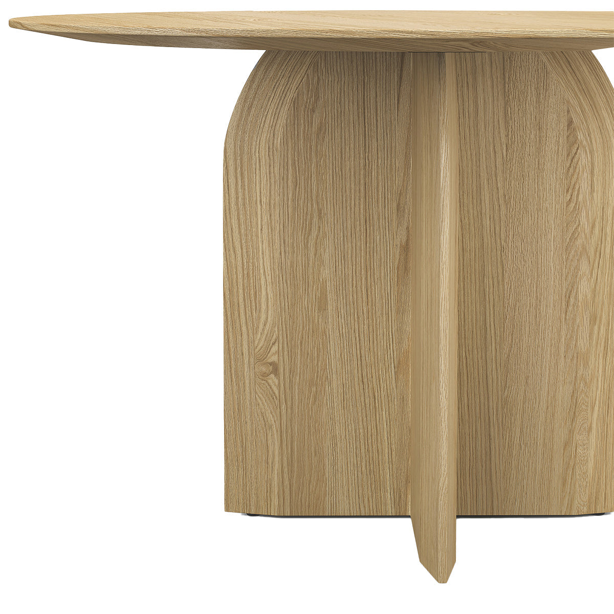 Clover Round Oak Dining Table