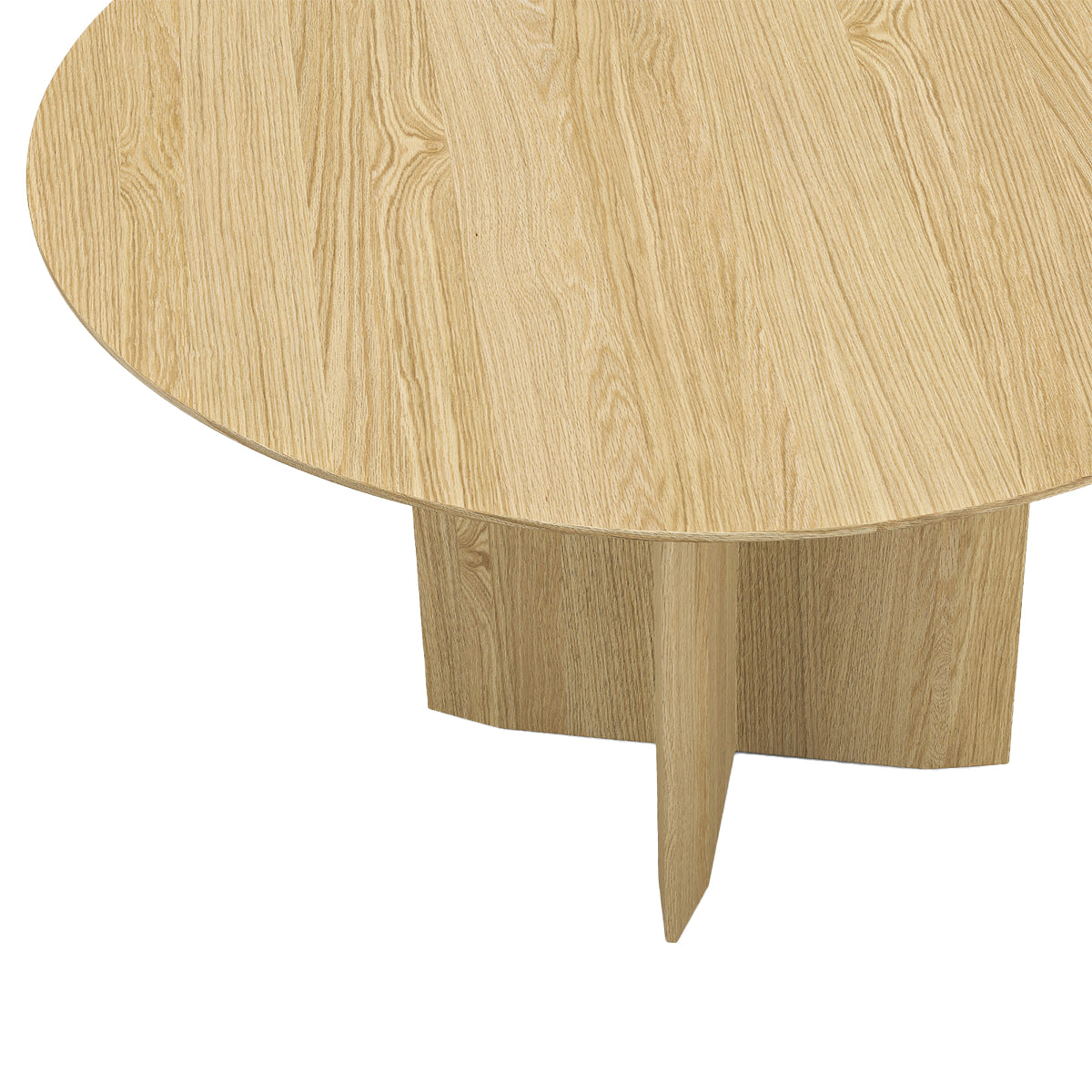 Clover Round Oak Dining Table