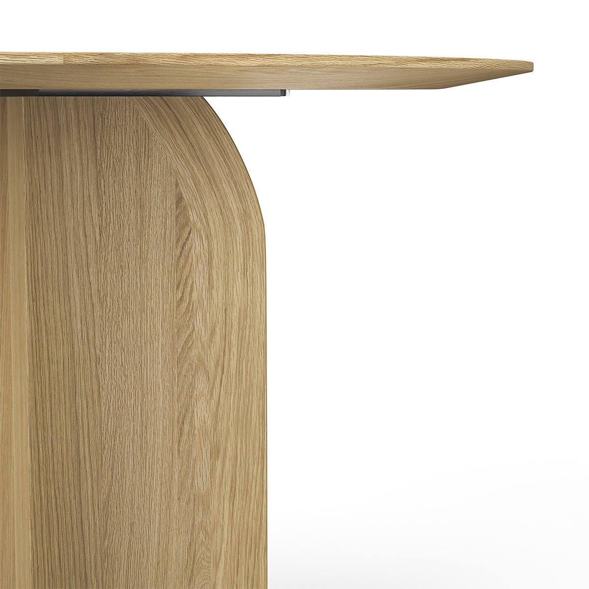 Clover Round Oak Dining Table