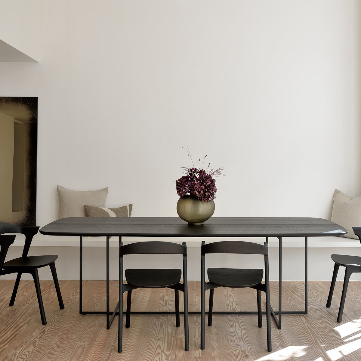 Arc Dining Table (Oak Black)