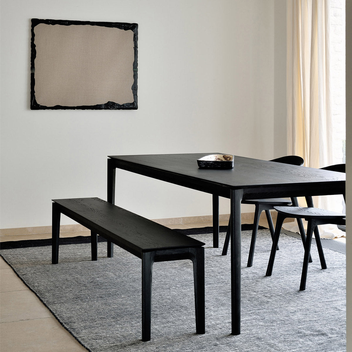 Bok Dining Table (Black Oak, 220cm)