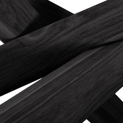 Mikado Round Dining Table (Oak Black, 150cm)