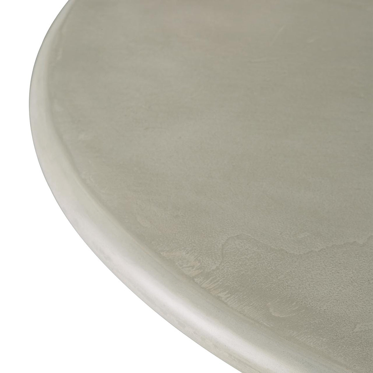 Roller Max Concrete Outdoor Dining Table (Teak, Light Grey)