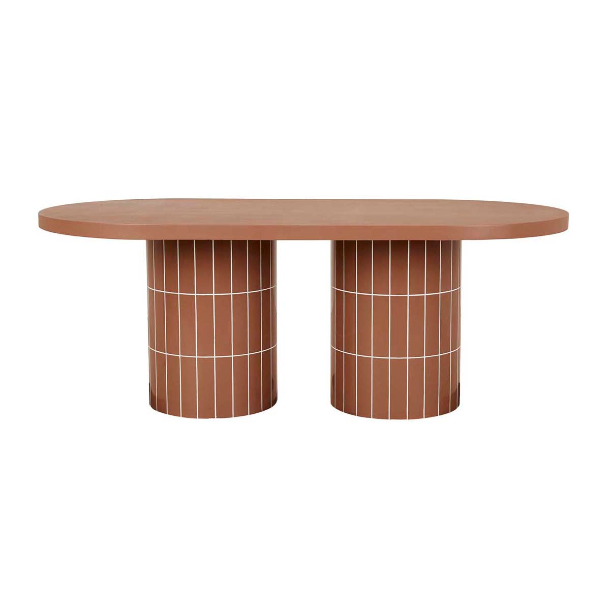 Seville Tile Oval Dining Table
