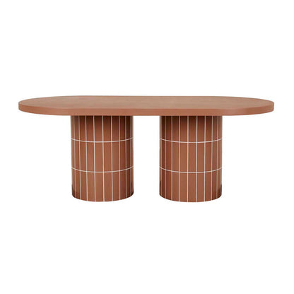 Seville Tile Oval Dining Table