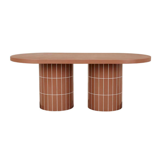 Seville Tile Oval Dining Table