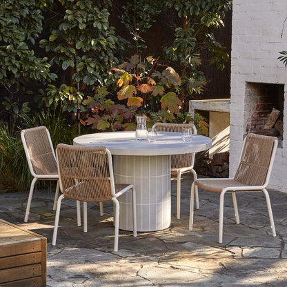Seville Tile Round Outdoor Dining Table