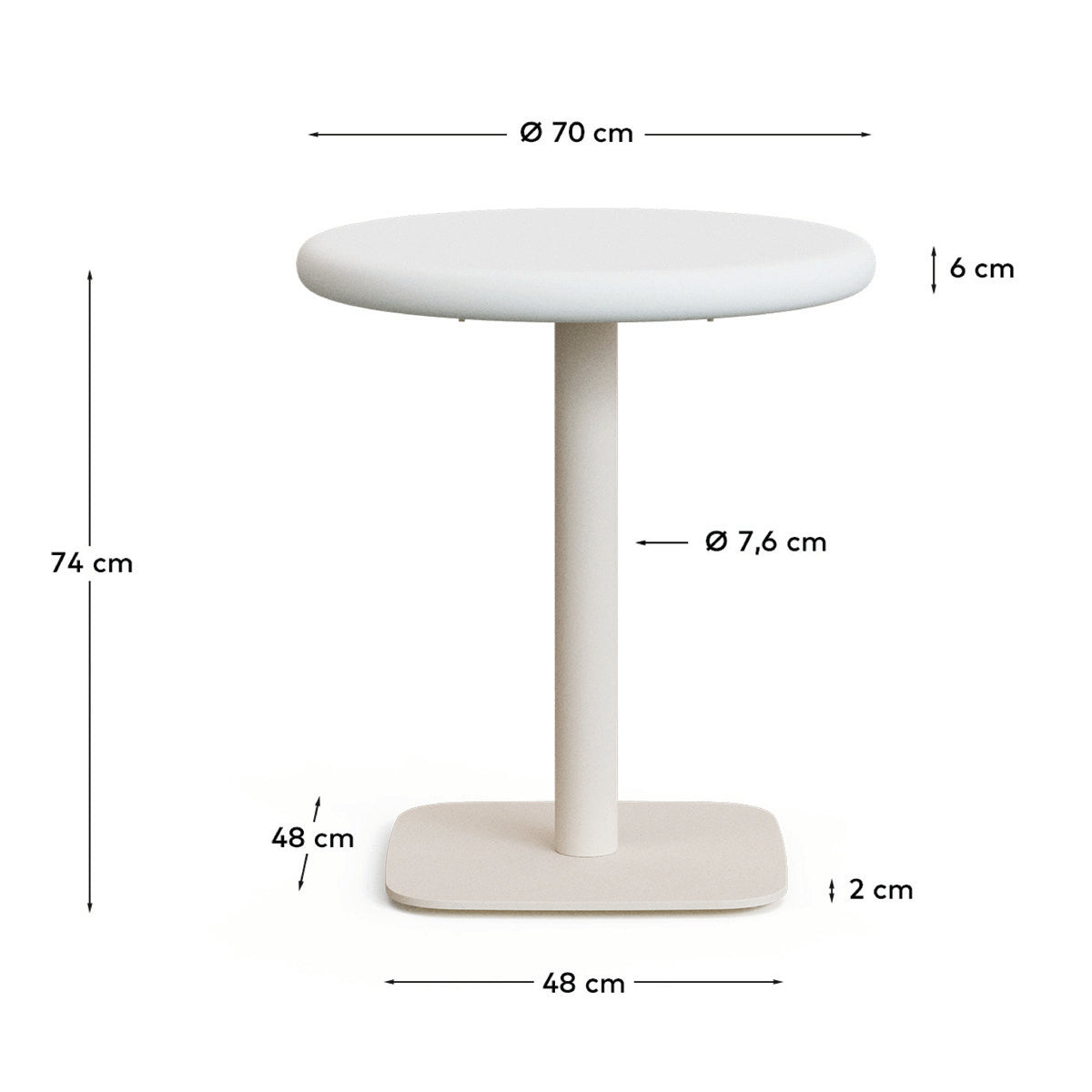 Dina Outdoor Round Dining Table