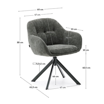 Dorina Swivel Dining Chair
