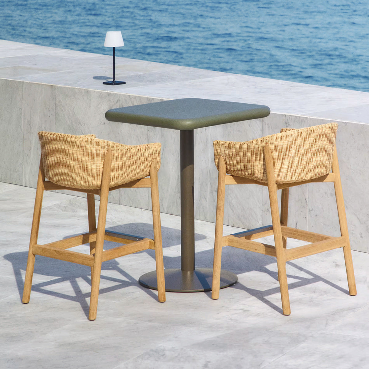 Esilda Outdoor Square Dining Table