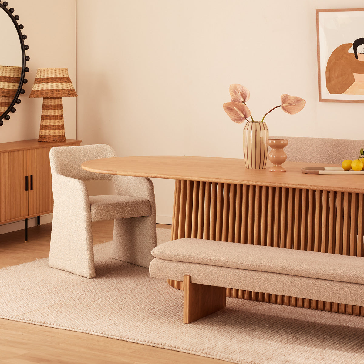 Casablanca Oval Dining Table (220cm)